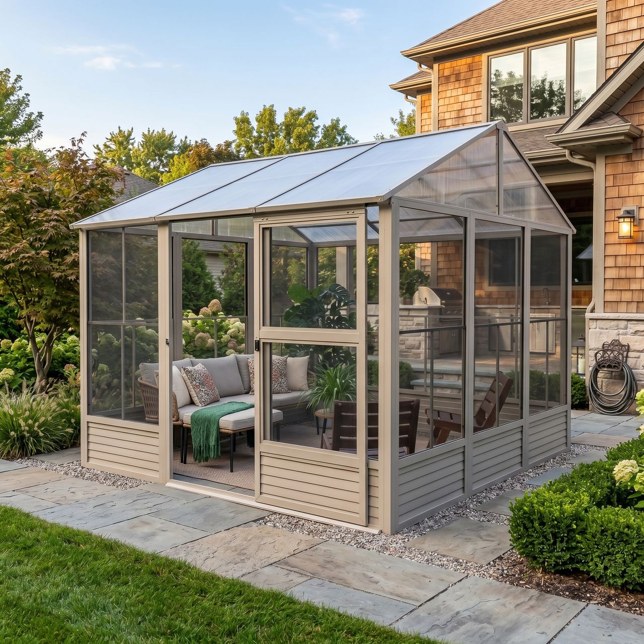 Myrdal Solarium 11x10 ft.–Polycarbonate Roof
