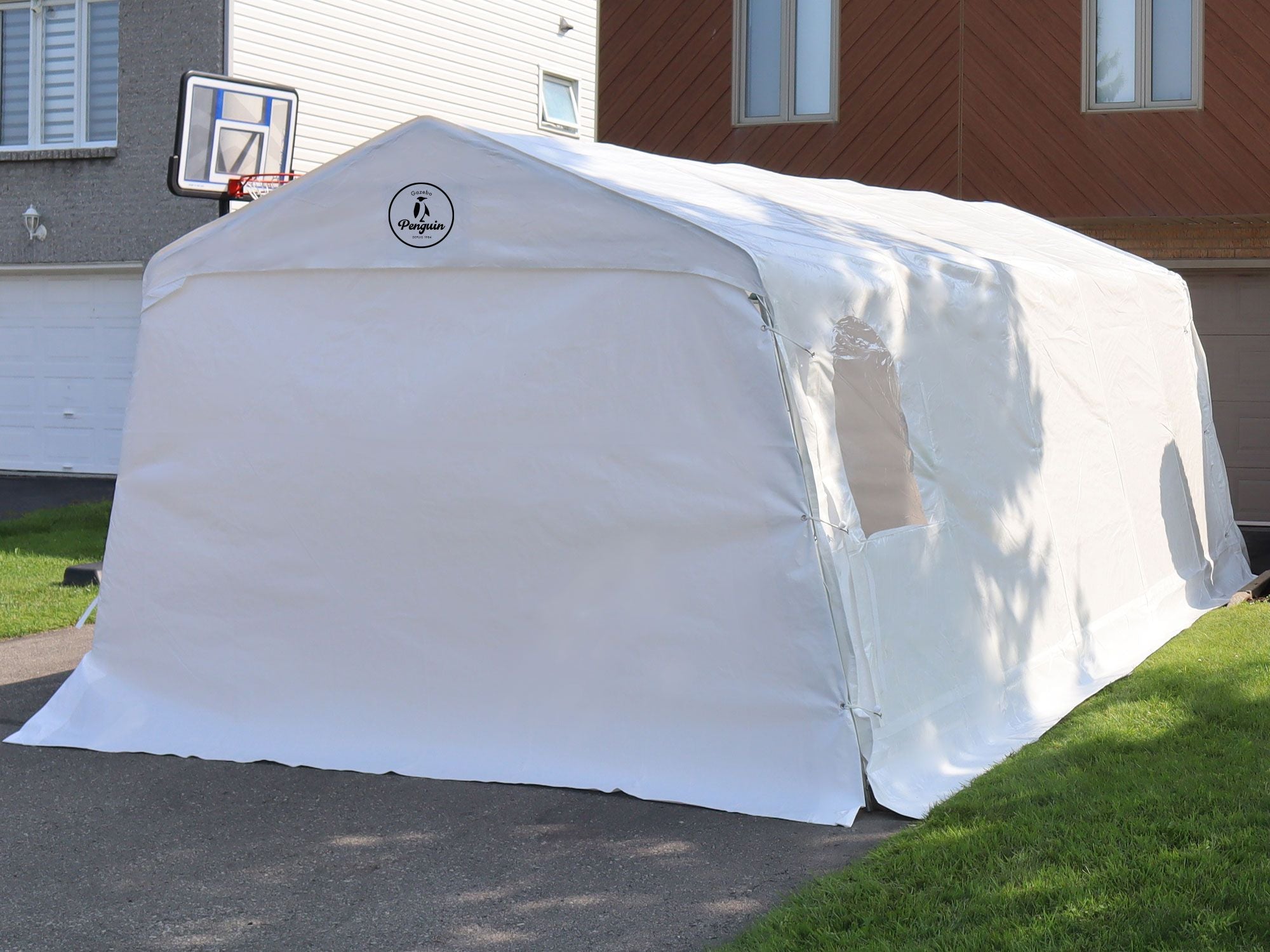 Car Shelter 11 ft. x 20 ft.–White