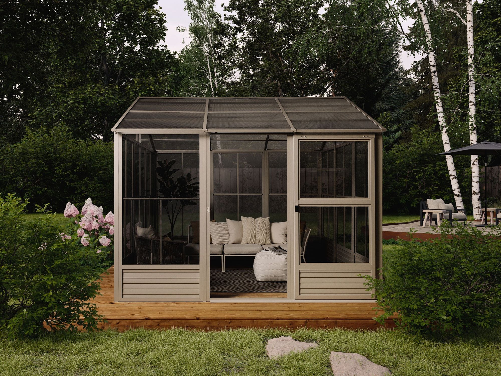 Myrdal Solarium 11x10 ft.–Polycarbonate Roof