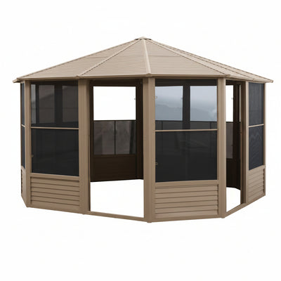 Florence 12x12 ft. Solarium–metal Roof, Gray