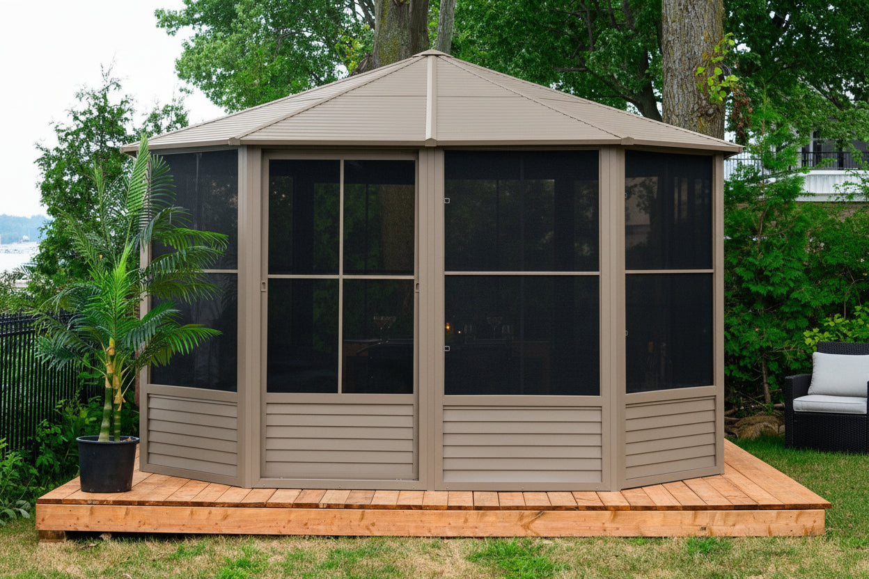 Florence 12x12 ft. Solarium–metal Roof, Gray