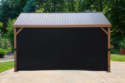 Rideaux en polyester pour kiosque 12 x 14 pi