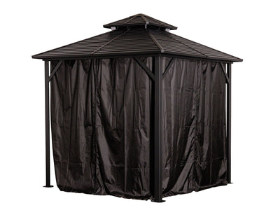 Black Curtains For Shefford Gazebo 8x8 ft.
