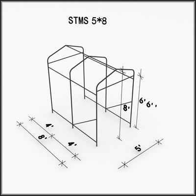 Outdoor Utility Shelter–5 ft. x 8 ft.-White