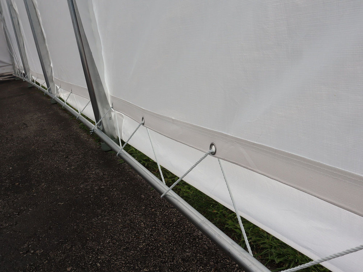 Deluxe Double Car Shelter 20 ft. x 20 ft.– White