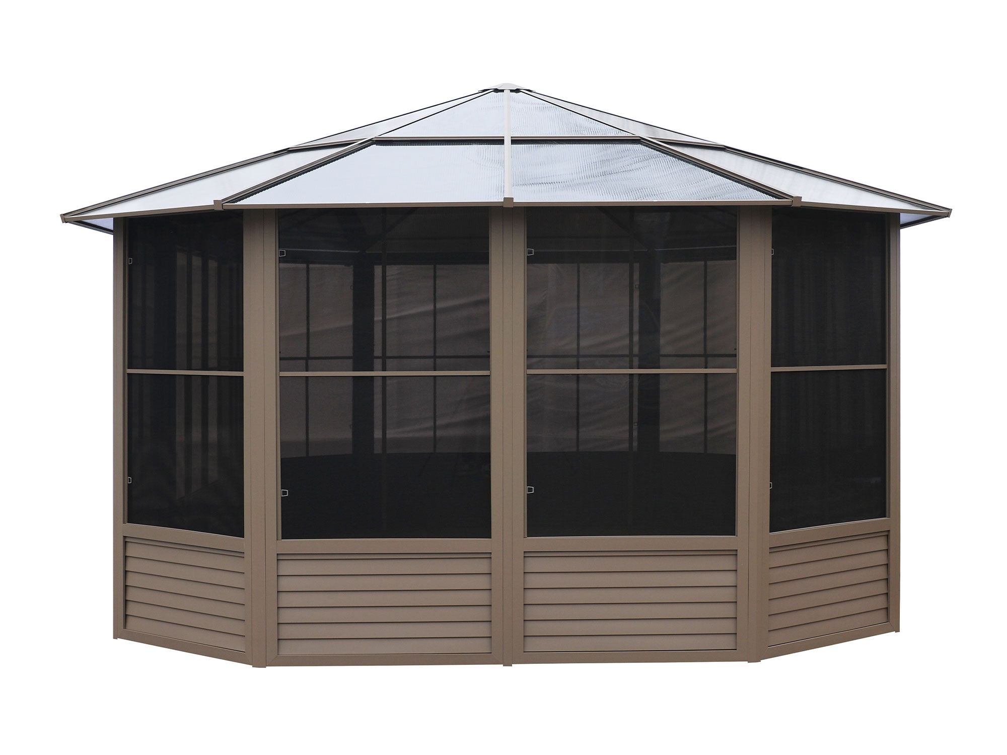 Florence 12x18 ft. Solarium–Polycarbonate Roof, Grey