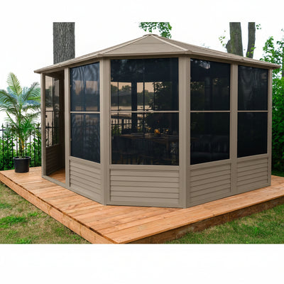 Florence 12x12 ft. Solarium–metal Roof, Gray