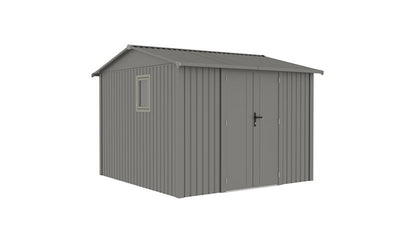 Willow 9.7x10 ft. Metal Shed–Slate