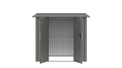 Willow 7.6x5.8 ft. Metal Shed-Slate