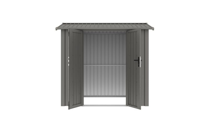Willow 7.6x5.8 ft. Metal Shed-Slate