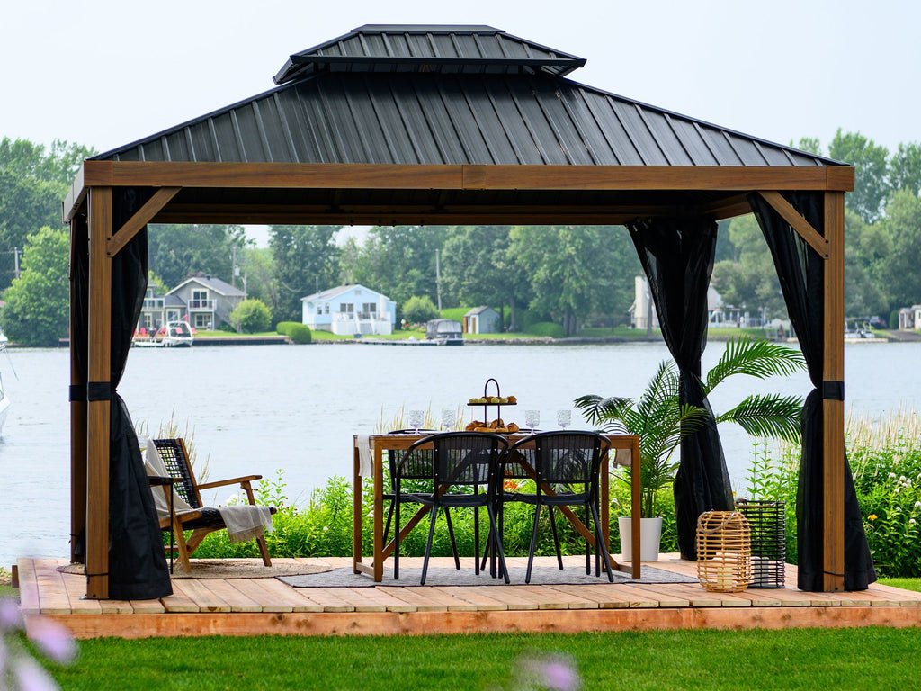 Gazebo Penguin Yosemite double-roof gazebo assembly