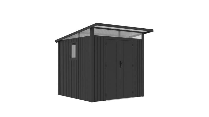 Arvada 7.4x8.2 ft. Metal Sheds-Dark Grey