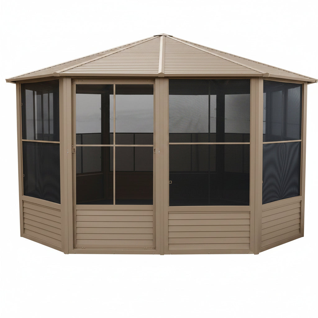 Florence 12x12 ft. Solarium–metal Roof, Gray