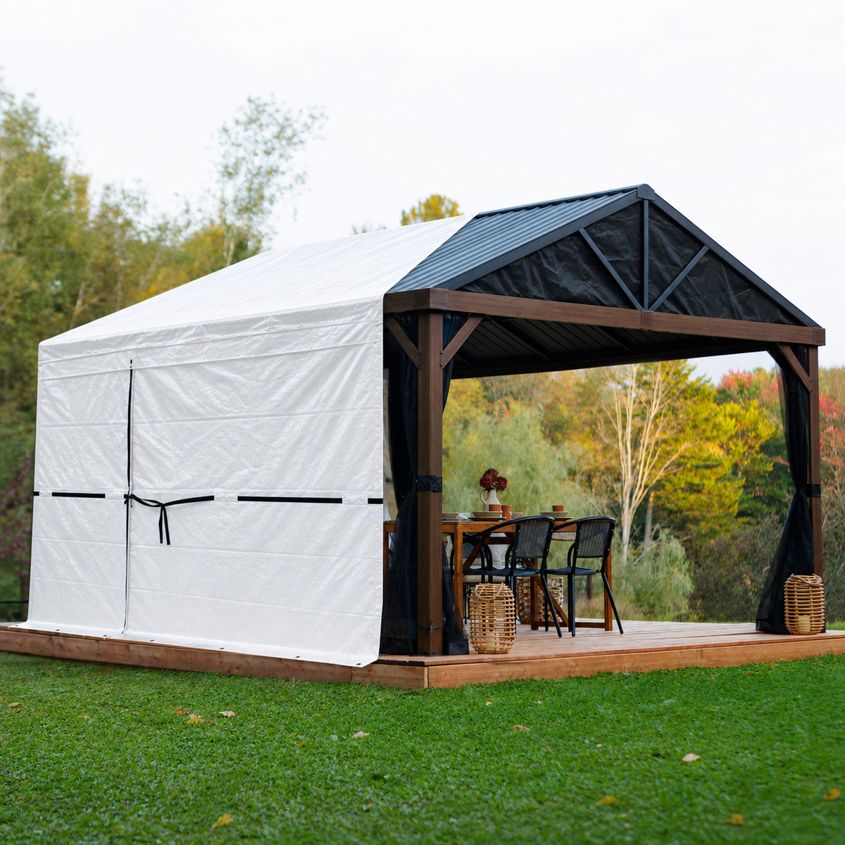 Winter Cover — Barn Style Only 12X20 Ft